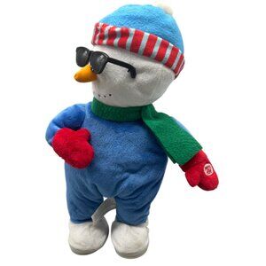Giggles International Christmas Snowman Plush Toy With Sunglasses 15" Tall READ